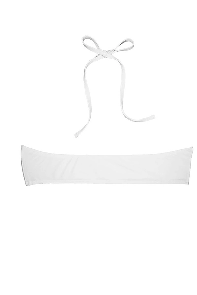 Macrame Bandeau Bikini | White